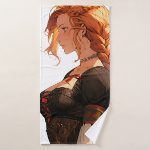 Toalha De Banho Mulher Anime Renascença