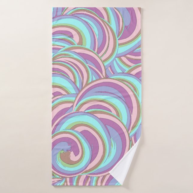 Toalha De Banho Multicolor Swirls Pattern (Toalha de Banho)