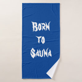 Toalha De Banho Nascer de Sauna Bath Towel (azul)