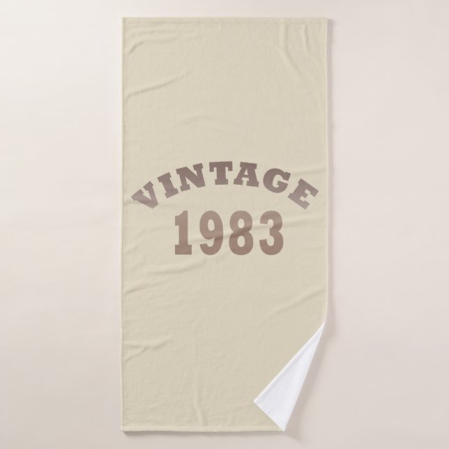 Toalha De Banho Nascer em presente de aniversário de 1983 (Toalha de Banho)