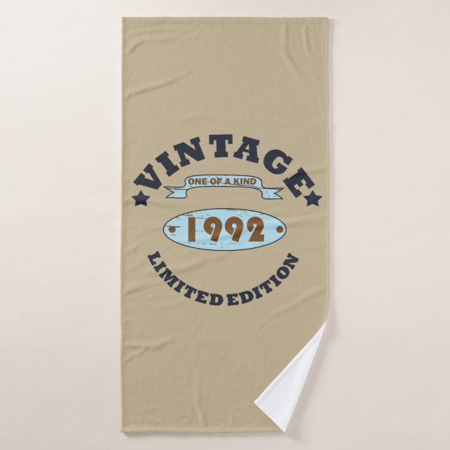 Toalha De Banho nascer em presente de aniversário de 1992 (Toalha de Banho)