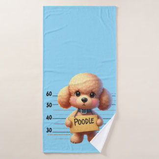 Toalha De Banho Naughty Poodle