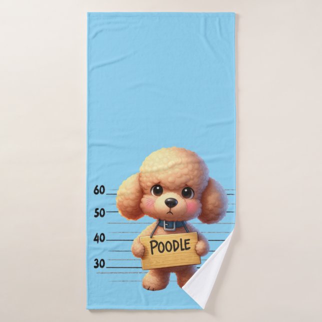 Toalha De Banho Naughty Poodle (Toalha de Banho)