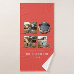 Toalha De Banho Noel Christmas bold 4 foto simples Holiday