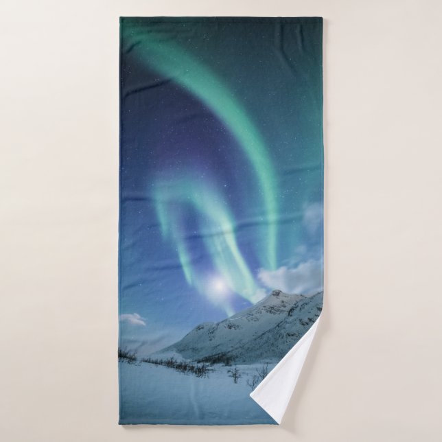 Toalha De Banho Norte Lights Noruega (Toalha de Banho)