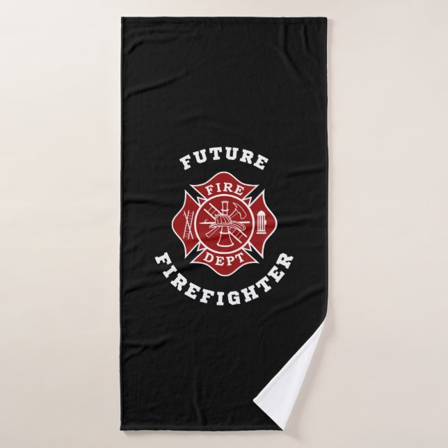Toalha De Banho O Futuro Bombeiro Bath Towel (Toalha de Banho)