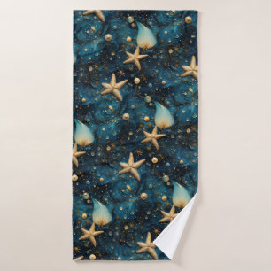 Toalha De Banho Ocean Starfish Pattern Bath Towel
