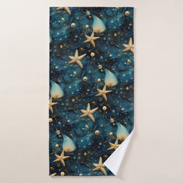 Toalha De Banho Ocean Starfish Pattern Bath Towel (Toalha de Banho)