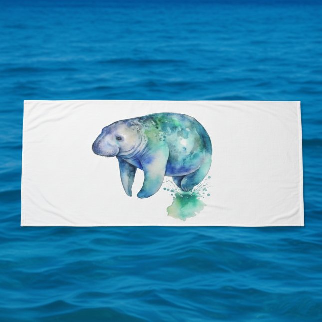 Toalha De Banho Oceanic Whisper Manatee (Criador carregado)