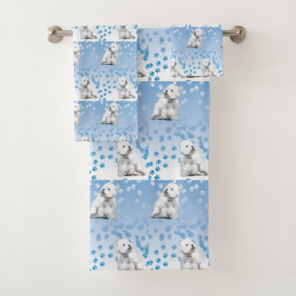 Toalha de banho ocidental de Terrier das montanhas