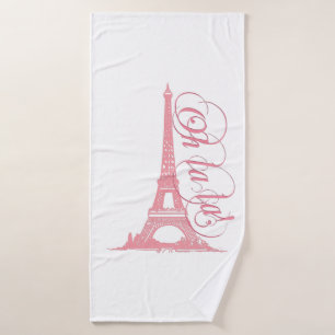 Toalha De Banho Oh La La - Torre Eiffel Paris França