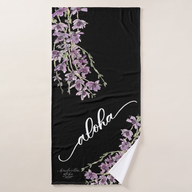 Toalha De Banho Orquídea Honohono Aloha Towels (Toalha de Banho)