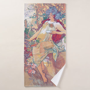 Toalha De Banho Outono (Quatro Assentos), Alphonse Mucha