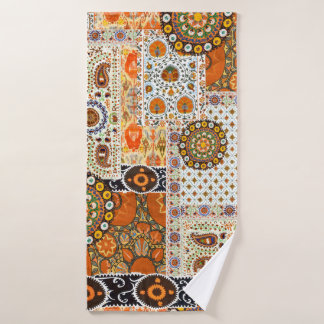 Toalha De Banho Padrão abstrato digital étnico sem rumo