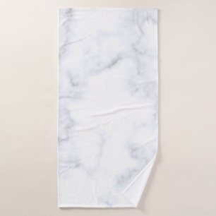 Toalha De Banho Padrão branco de textura mármore