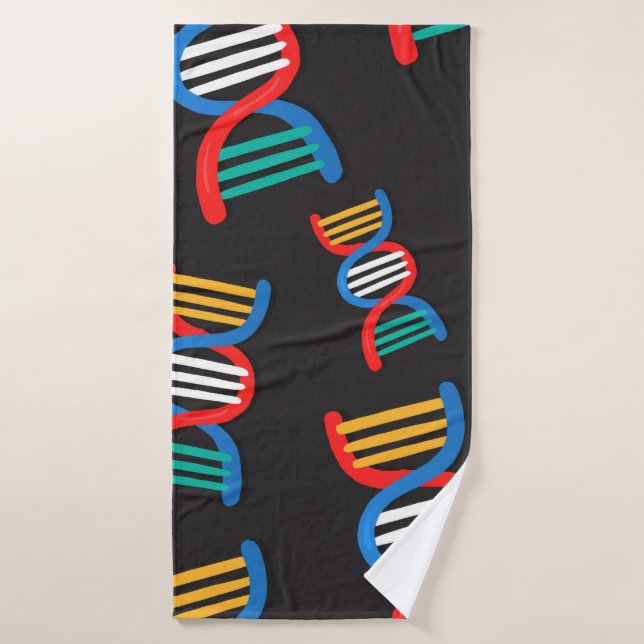 Toalha De Banho padrão de cadeias de dna (Toalha de Banho)