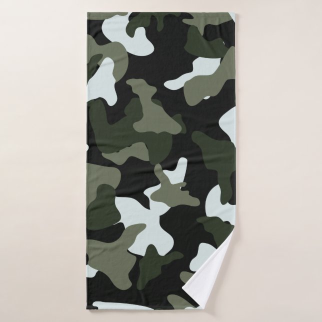 Toalha De Banho Padrão do exército de camuflagem do Camo Branco Ve (Toalha de Banho)