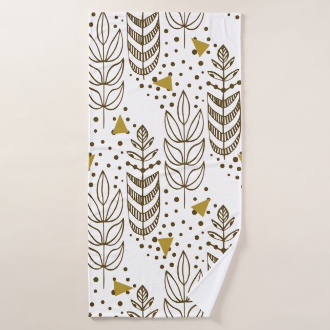 Toalha De Banho Padrão étnico uniforme com na moda. Endles (Toalha de Banho)