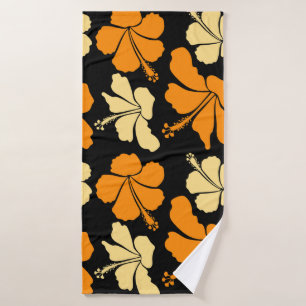 Toalha De Banho Padrão floral natural tropical havaiano sem costu