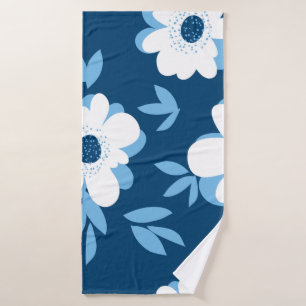 Toalha De Banho Padrão floral uniforme de abstrato de verão