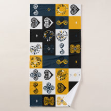 Padrão geométrico moderno tendência amarelo