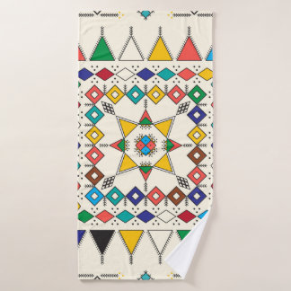 Toalha De Banho Padrão geométrico repetitivo decorativo inspirado 