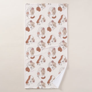 Toalha De Banho Padrão minimalista de arte de Abstrato que as mulh