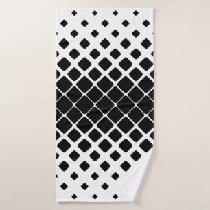 Toalha De Banho Padrão quadrado com diagonal arredondada