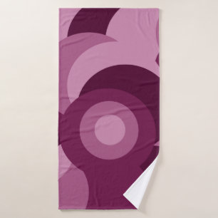 Toalha De Banho padrão roxo rosado feminino