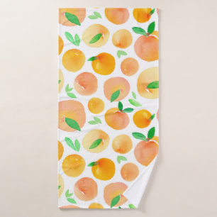 Toalha De Banho Padrão sem costura com cor d'água pintada manual