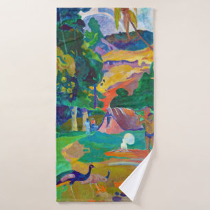 Toalha De Banho Paisagem com Peacocks, Gauguin