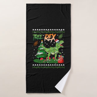 Toalha De Banho Papais noeis Rex Surus Árvores de Natal Crianças G