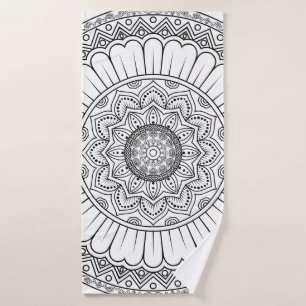 Toalha De Banho Papel de parede para ornamento da Rosette mandala