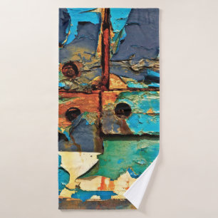 Toalha De Banho Parede concreta com pintura de abstrato