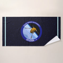Toalha De Banho Patch da Missão de Satélite Idaho Spudnik