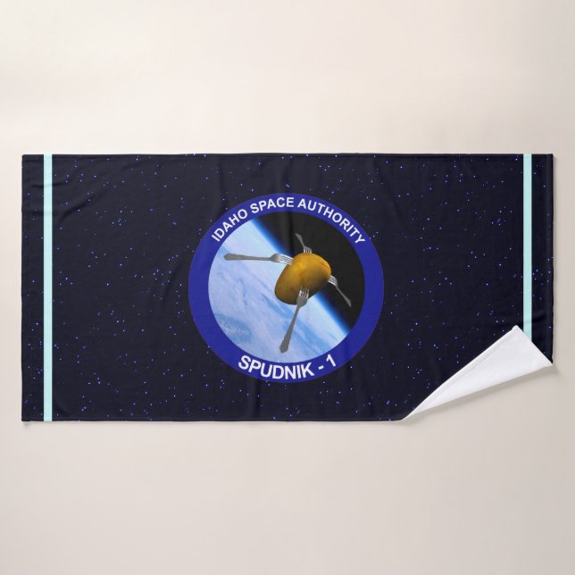 Toalha De Banho Patch da Missão de Satélite Idaho Spudnik (Toalha de Banho)