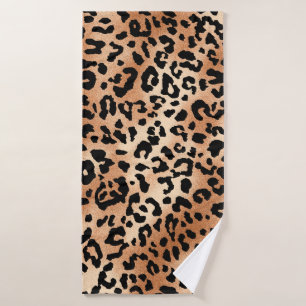 Toalha De Banho pele de leopardo. Design de na moda com leopardo