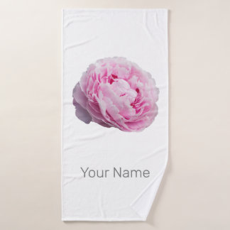 Toalha De Banho Peony Blossom Rosa Para Flor E Lover De Jardim