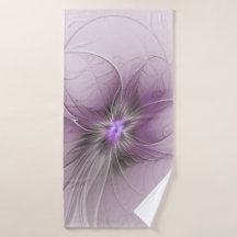 Pequena Beleza Moderno Cinza Mauve Arte Fractal Fl
