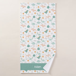 Toalha De Banho Pequeno Dino Personalizado