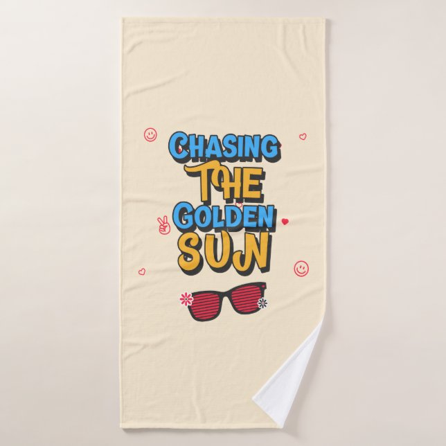 Toalha De Banho Perseguindo o Sol do Ouro (Toalha de Banho)