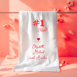 Toalha de Banho Personalizada #1 Amor de Mãe
