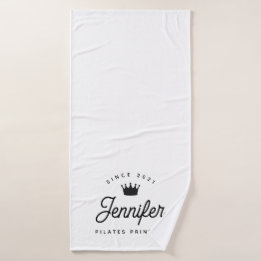 Toalha De Banho Pilates Princess Simple Modern Chic