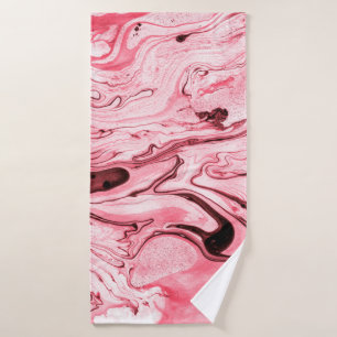 Toalha De Banho Pincel de água monocromático Abstrato, Futuristi