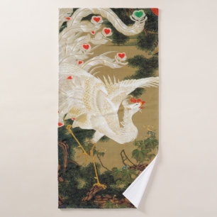 Toalha De Banho Pine Tree & Phoenix (Love Heart Phoenix), Jakuchu