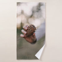 Pinho de madeira de cone ao ar livre