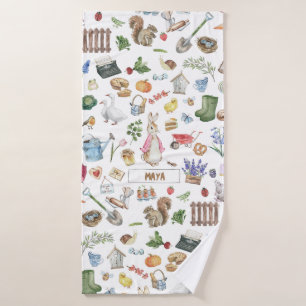 Toalha De Banho Pink Peter o Rabbit