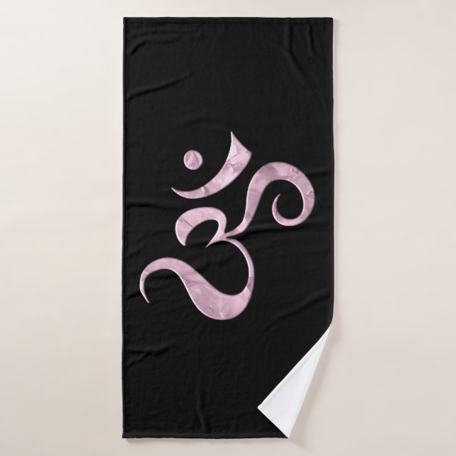 Toalha De Banho Pink Sparkle Om  (Toalha de Banho)