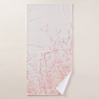 TOALHA DE BANHO PINTURA DE ABSTRATO VERMELHO E BRANCO