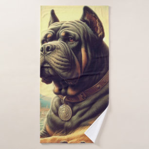 Toalha De Banho Pintura de córso retrô